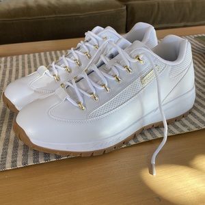 Men’s LUGZ shoes 10,5 leather with gold hardware.